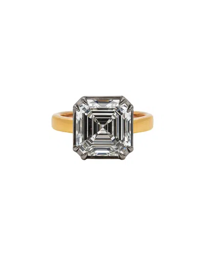 Prince Diamond & Jewelry 14k 5.30 Ct. Tw. Lab-grown Diamond Asscher Ring In Gold
