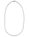 Prince Diamond & Jewelry 14k 5.65 Ct. Tw. Lab-grown Diamond Tennis Necklace In Metallic