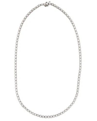 Prince Diamond & Jewelry 14k 5.65 Ct. Tw. Lab-grown Diamond Tennis Necklace In Metallic