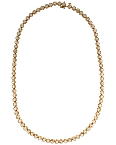 Prince Diamond & Jewelry 14k 7.18 Ct. Tw. Lab-grown Diamond Tennis Necklace In Gold