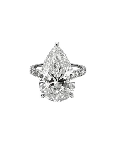 Prince Diamond & Jewelry 14kw Igi Cert. Cvd Pear Shape 7.08 Cts 46 Diam 0.6 In Metallic