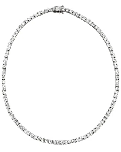 Prince Diamond & Jewelry Cvd Diam Tennis Necklace 19 Cts In Metallic
