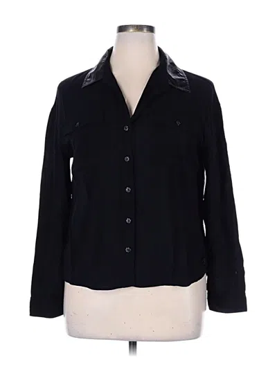 Pre-owned Prince Long Sleeve Button Down Shirt In Black