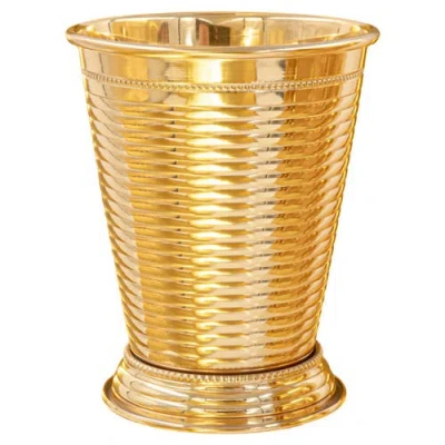 Prince Of Scots Fluted 24k Gold Plate Julep