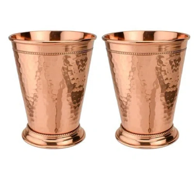 Prince Of Scots Hammered Copper 12 Ounce Mint Julep Cup In Brown