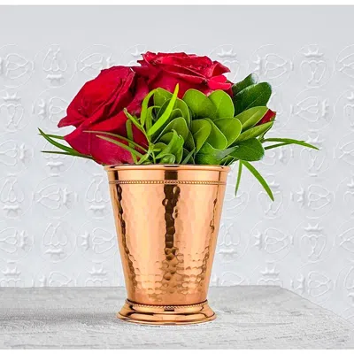 Prince Of Scots Hammered Copper Mint Julep Cup In Multi