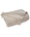 Prince Of Scots Highland Tweed Herringbone Pure Wool Oversized Throw, 59" X 72" In Sand