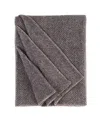 Prince Of Scots Highland Tweeds Big Throw, 59" X 80" In Charcoal