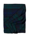 Prince Of Scots Highland Tweeds Big Throw, 59" X 80" In Dark Blue Dark Green