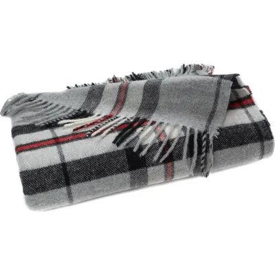Prince Of Scots Merino Wool Throw In Gray