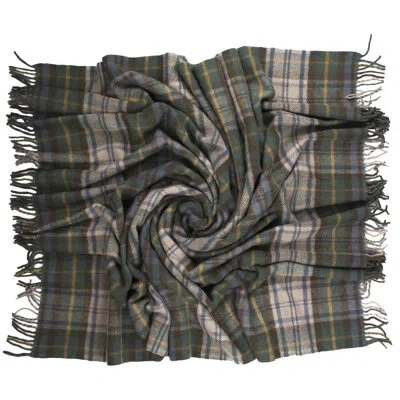 Prince Of Scots Snio Highland Wool Throw In Antique Dress Gordon
