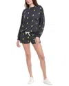 Prince Peter 2pc Lighting Bolt Pullover & Short Set In Black