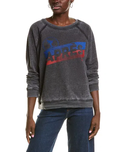 Prince Peter Apres Ski Burnout Pullover In Black