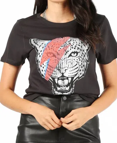 Prince Peter Bowie Tiger Top In Black