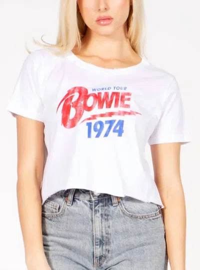 Prince Peter Bowie World Tour 74 Crop Tee In White