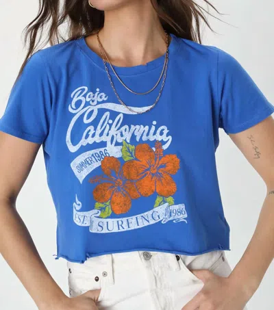 Prince Peter Cali Baja Cropped Tee In Blue