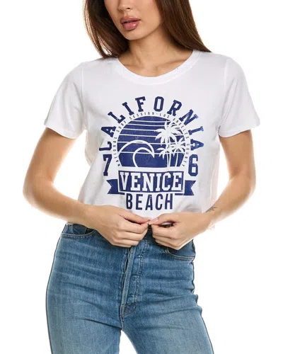 Prince Peter Cali Venice Crop T-shirt In White