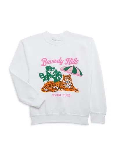 Prince Peter Collection Kids' Girl's Beverly Hills Sweatshirt In White