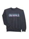 Prince Peter Collection Girl's Dreamer Sweatshirt In Charcoal