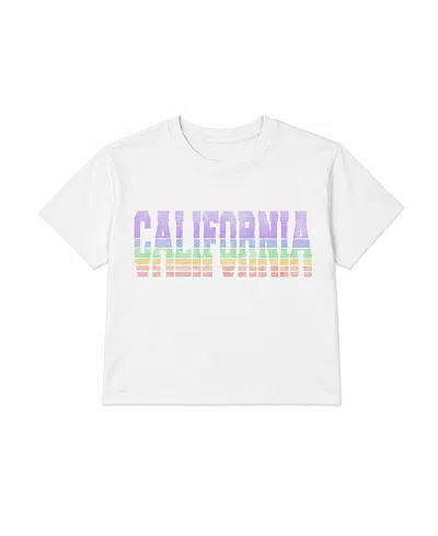Prince Peter Collection Girls' California Gradient Tee - Big Kid In White