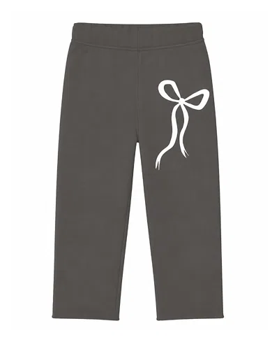 Prince Peter Collection Girls' Fall Bows Jogger - Big Kid In Gray
