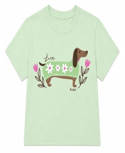 Prince Peter Collection Girls' Hot Dog Tee - Big Kid In Green