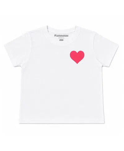Prince Peter Collection Girls' I Love La Crew Tee Top - Big Kid In White