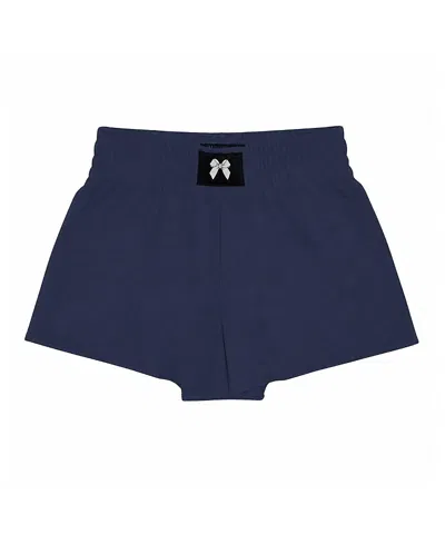 Prince Peter Collection Girls' Navy Shorts - Big Kid In Blue