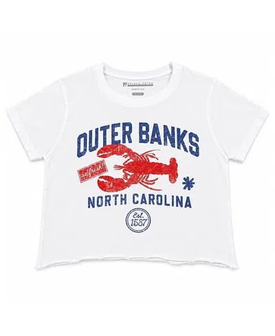 Prince Peter Collection Girls' Outerbanks Crop Top - Big Kid In White