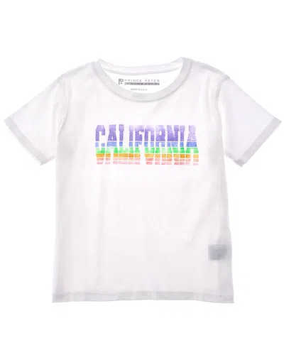 Prince Peter Collection Kids' Prince Peter California Gradient T-shirt In White