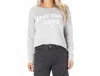 Prince Peter East Coast Love Pullover Crop Sweatshirt In Grey In Gray