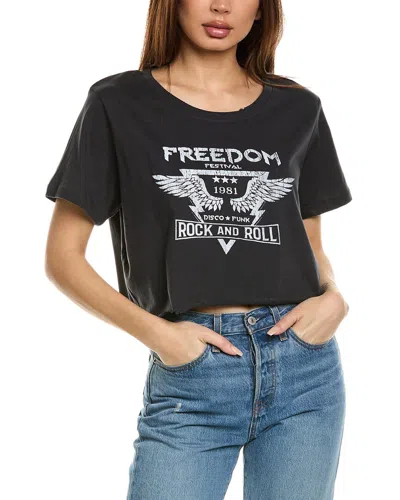 Prince Peter Freedom Festival Crop T-shirt In Black