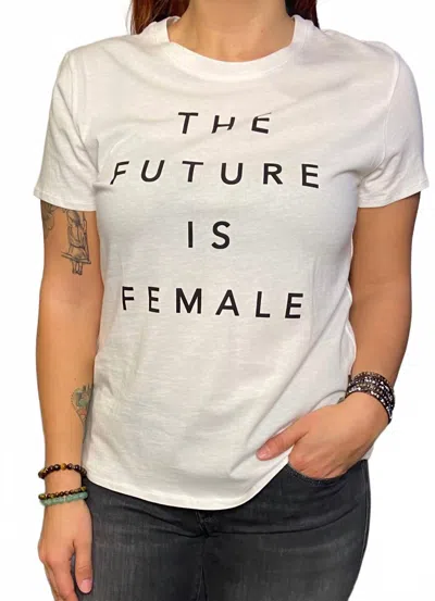 Prince Peter Future Is Female Graphic Tee In White
