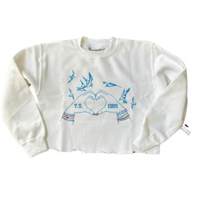 Prince Peter Kids' Girl's Ts Bracelet Crop Sweatshirt In White