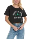 Prince Peter Graphic Cropped T-shirt In Black