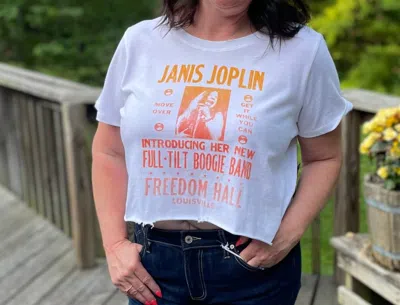 Prince Peter Janis Joplin Cropped Top In White