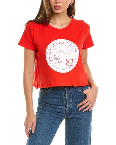 Prince Peter La Rodeo Club Crop T-shirt In Red