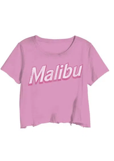 Prince Peter Malibu Cropped Tee In Pink