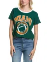 Prince Peter Miami Football Boyfriend Crop T-shirt In Green