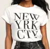 Prince Peter Nyc Block Tee In Wh In White