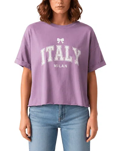 Prince Peter Oversized Crop Top In Purple