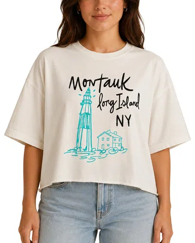 Prince Peter Oversized Crop Top In White