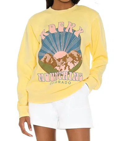 Prince Peter Rocky Mountains Long Sleeve Tee - Plus In Yellow In Multi