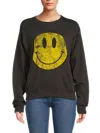 Prince Peter Smiley Crewneck Sweatshirt In Black In Black