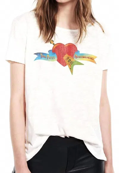 Prince Peter Tom Petty Logo Crop Tee In Natural In White