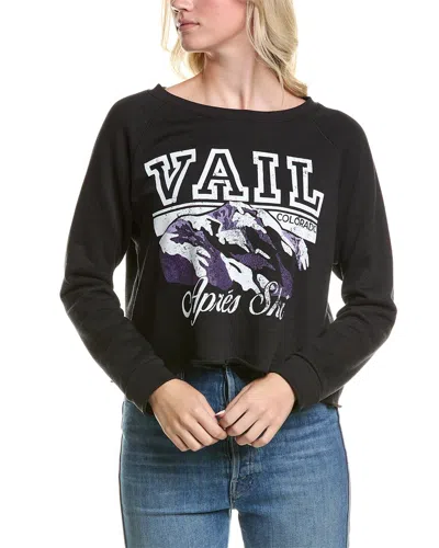 Prince Peter Vail Après Ski Crop Pullover In Black