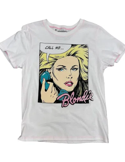 Prince Peter Women's Blonde Comic Graphic Tee In White In Gray