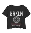 Prince Peter Women's Brooklyn Forest Hills Crop Tee In Black In Black