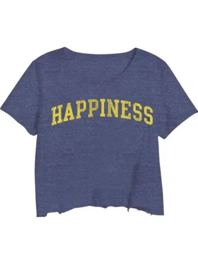 Prince Peter Women's Happiness Crop Tee In Blue