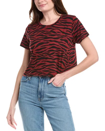 Prince Peter Zebra Crop T-shirt In Brown